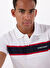Guess Jeans Beyaz Erkek Regular Fit Desenli Polo T-Shirt M5GP29KCJV1F0E1 GJ SS STRIPED EMBR