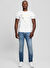 Guess Beyaz Erkek Regular Fit Desenli T-Shirt M5RI49K9RM1G011 SS BSC CHAIN TRI