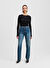 KARL LAGERFELD Mavi  Kadın Straight Denim Pantolon A1W10087