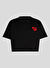 KARL LAGERFELD Siyah Kadın Crop T-Shirt A1W17074