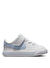Nike Beyaz - Mavi Bebek Yürüyüş Ayakkabısı DA5382-129-NIKE COURT LEGACY (TDV)