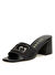 Guess Siyah Kadın Deri Topuklu Terlik FLJGASLEA03-BLACK