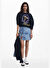 Desigual Mavi Kadın Normal Denim Etek 25SWFD07