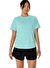 Asics 2012D170-401 ASICS CORE SS TOP Turkuaz Yuvarlak Yaka Normal Kalıp Kadın T-Shirt