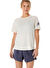 Asics 2012D177-200 ASICS ICON SS TOP Krem Yuvarlak Yaka Normal Kalıp Kadın T-Shirt