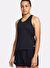 Under Armour 1382436-001 UA Launch Singlet Siyah U Yaka Fitted Kadın Atlet