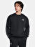 Under Armour 1389357-001 UA Icon Fleece Crew Tap Siyah Erkek Yuvarlak Fitted Sweatshirt 