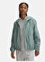 Under Armour 1382698-348 UA Rival Sport Windbrea Yeşil Fermuarlı Loose Fit Kadın Rüzgarlık