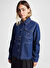 Converse 10027976.426 DENIM WORK COAT Lacivert Kadın Zip Ceket