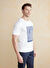 Brooks Brothers Beyaz Erkek Standart Baskılı T-Shirt BBSS25MTS007