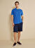 Brooks Brothers Mavi  Erkek Standart T-Shirt BBSS25MTS003