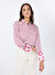 Guess Pembe Kadın Slim Fit Gömlek LS ALEXANDRA SHIRT - RECY POLY UMA