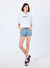Guess Mavi Kadın Regular Fit Şort GJ HIGHWAIST VINTAGE - ECO LINEN ST