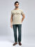 Lee Cooper Bej Erkek Bisiklet Yaka Regular Fit T-Shirt 252 LCM 242001 LONDON