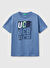 United Colors of Benetton Mavi  Erkek Çocuk Baskılı T-Shirt 3I1XC10N3