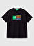 United Colors of Benetton Siyah Erkek Çocuk Baskılı T-Shirt 3I1XC10N3