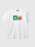 United Colors of Benetton Beyaz Erkek Çocuk Baskılı T-Shirt 3I1XC10N3