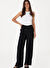U.S. Polo Assn. Siyah Kadın Loose Fit Pantolon ECOLE