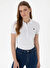 U.S. Polo Assn. Beyaz Kadın Slim Fit Polo T-Shirt GTP-IY025