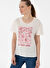 U.S. Polo Assn. Ekru Kadın Comfort Fit T-Shirt SRETA