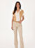 U.S. Polo Assn. Bej Kadın Flare Denim Pantolon VETA-STONE