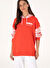 U.S. Polo Assn. Kırmızı Kadın Bisiklet Oversize Sweatshirt S-SARPE
