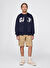 Gap Koyu Lacivert Erkek Çocuk Baskılı Sweatshirt 743966001