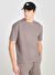 Lee Gri Erkek Relaxed T-Shirt L2510271035 Relaxed Fit Dokulu