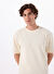 Lee Ekru Erkek Relaxed T-Shirt L2510271102 Relaxed Fit Dokulu