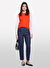 Sisley Turuncu Kadın Slim Fit Bluz 17Q3M105S