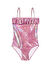 Slipstop Pembe Kız Çocuk Desenli Mayo SM2514000111