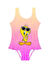 Slipstop Pembe Kız Çocuk Desenli Mayo SM2512050101