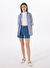Limon Lacivert Kadın Relaxed Denim Şort L5SL-SRT9047