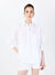 Sorbe Beyaz Kadın Bol Kesim Gömlek THE CUT OUT SHIRT 4020