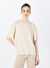 Sorbe Bej Kadın Oversized T-Shirt THE RELAX TSHIRT  4010