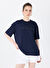Sorbe Lacivert Kadın Oversized T-Shirt THE RELAX TSHIRT  4010