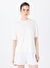 Sorbe Beyaz Kadın Oversized T-Shirt THE RELAX TSHIRT  4010