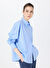 Sorbe Mavi Kadın Bol Kesim Gömlek THE CUT OUT SHIRT 4020