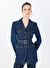 Sorbe Lacivert Kadın Rahat Denim Ceket MILITARDENIMJACKET2014