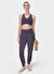 Sweaty Betty SB10230B-8543 GAIA YOGA BRA Koyu Gri U Yaka Regular Fit  KadınSporcu Sütyeni