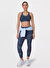 Sweaty Betty SB8993A-12792 POWER MEDIUM SUPPORT Mavi U Yaka  Desenli KadınSporcu Sütyeni