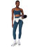 Sweaty Betty SB9610-6636 SPIRIT RESTORED SEAMLES Mavi U Yaka   KadınSporcu Sütyeni