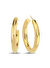 Lisa Lina  Golden Midi Circle Hoops Halka Formlu Altın Kaplama Orta Boy Küpe