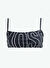 Moschino Siyah Kadın Standart Desenli Bikini Üst 251V2A5716