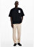 Desigual Siyah Erkek Regular Fit T-Shirt 25SMTK24_MAN KNIT T-SHIRT SHORT SLE