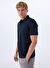 BOSS Lacivert Erkek Regular Fit Polo T-Shirt Pe_Interlock