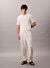 Calvin Klein Beyaz Erkek Bisiklet Normal Kazak LV04LC333GYAS_SS SUPIMA COTTON CREW