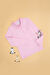 Kız Çocuk Pembe Polo Yaka Basic Sweatshirt