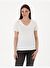 Beyaz Regular Fit V Yaka Basic Tişört