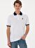 Erkek Regular Fit Polo Yaka Beyaz Basic Tişört